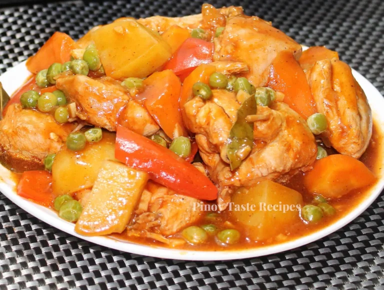 chicken afritada with sprite
